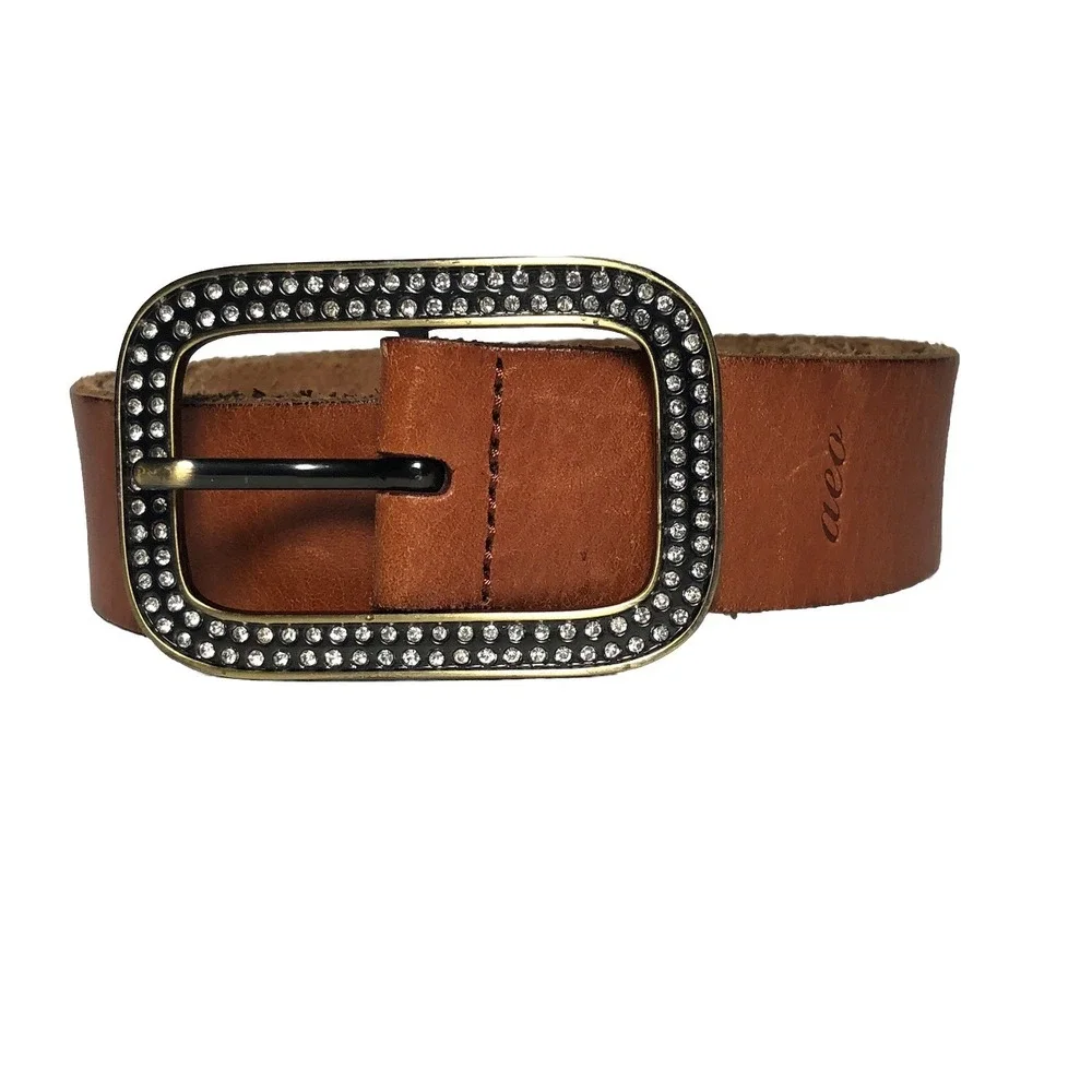 Vtg Y2K American Eagle Outfitters McBling Rhinestone Belt M‎ 33